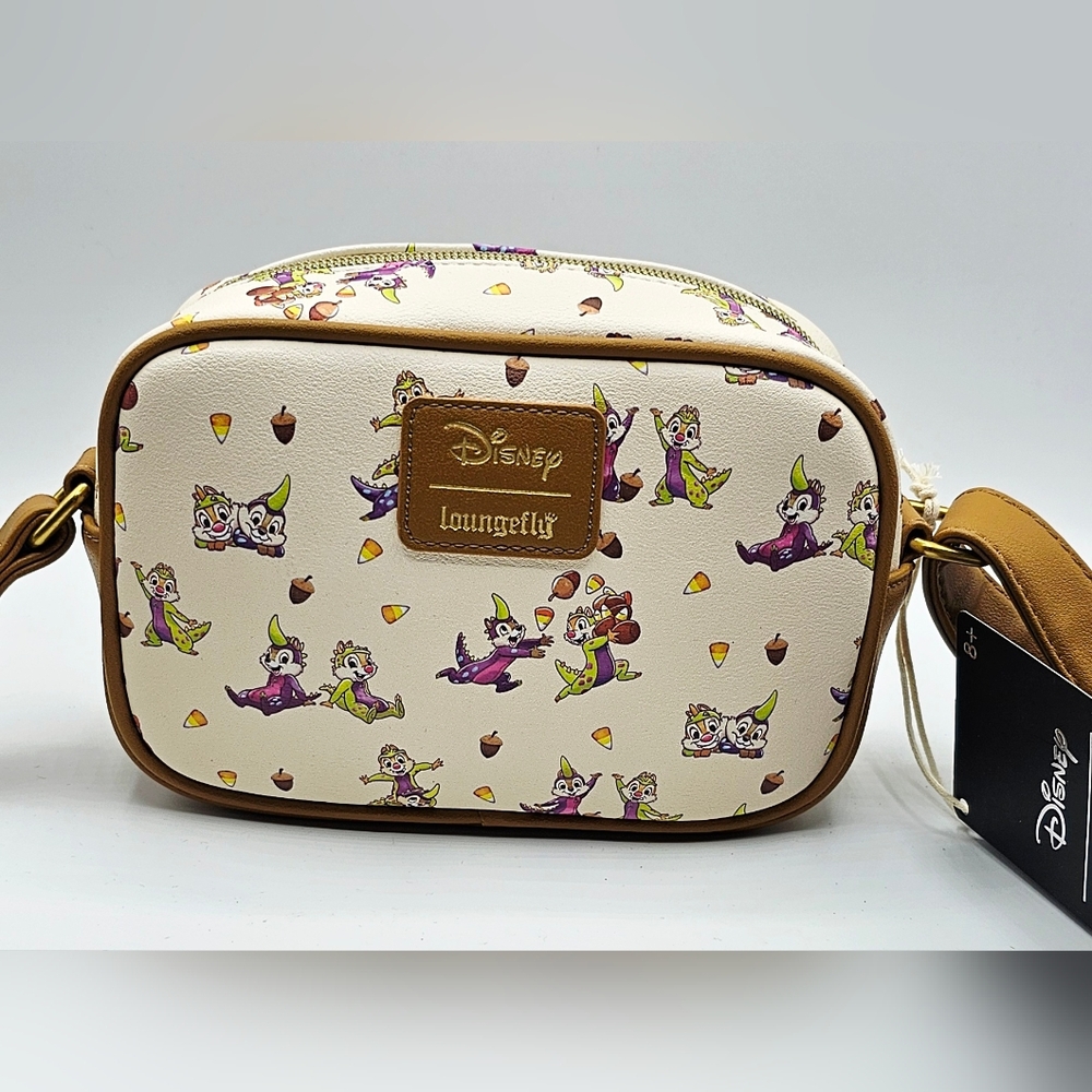 Loungefly Disney Chip 'N' Dale Monsters Camera Crossbody Bag New With Tag